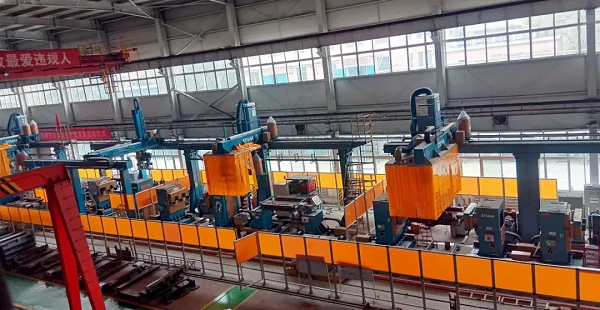 斯图|国内首条煤机中部槽机器人自动生产线成功交付啦